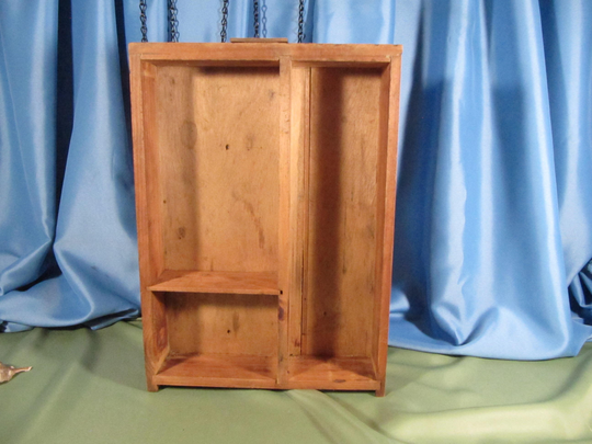 Miniature Printers Tray For Miniature Collectioin, Wood Shelf Fo 1960, Printers Tray Made Of Wood, From The 1960's, Printers Accent Small Space
