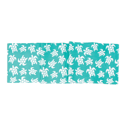 13" x 72" Beachy Turtle Table Runner - Blue - 13" x 72"