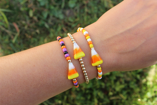 Candy Corn Beaded Bracelets