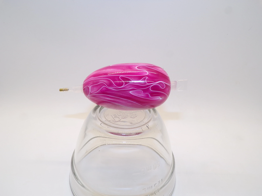 Diamond Painting Pen, Pink, White, Silver, Swirl, Egg Shaped Mini, Acrylic