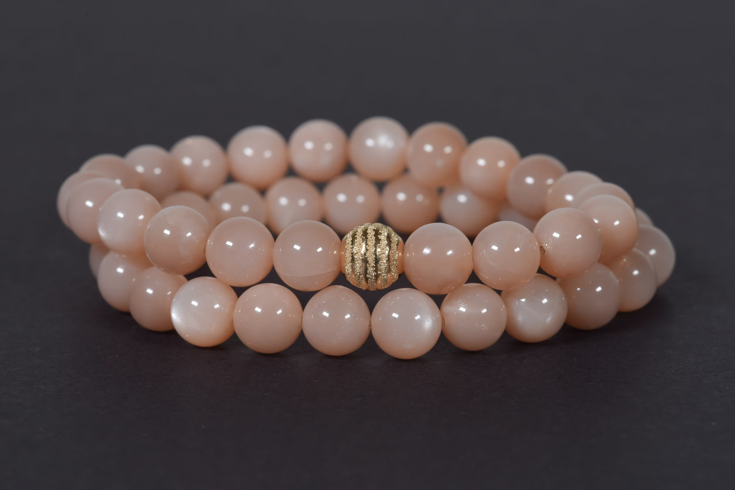 Peach Moonstone Bracelet, 8mm Aa Stacking Natural Healing Gemstone Jewelry