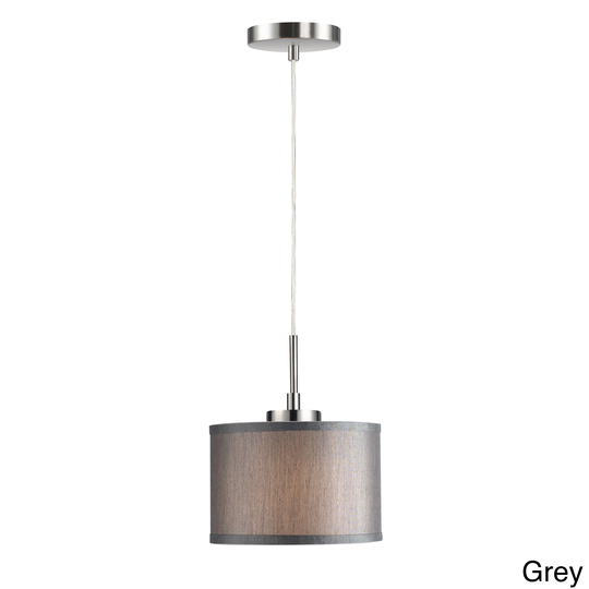 1-light Satin Nickel Mini Pendant
