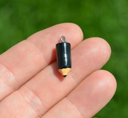 Bulk 20 Black Pencil Charms Sc5524