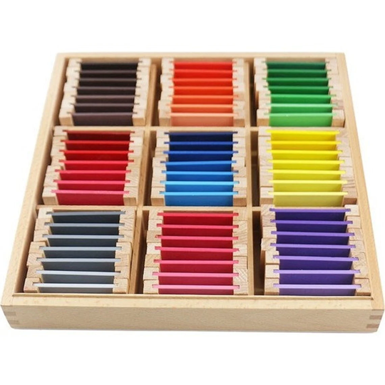 Montessori Color Box, Colour Tablet, Back To School, Matching, Sensorial Toys, Wooden Learning Materials