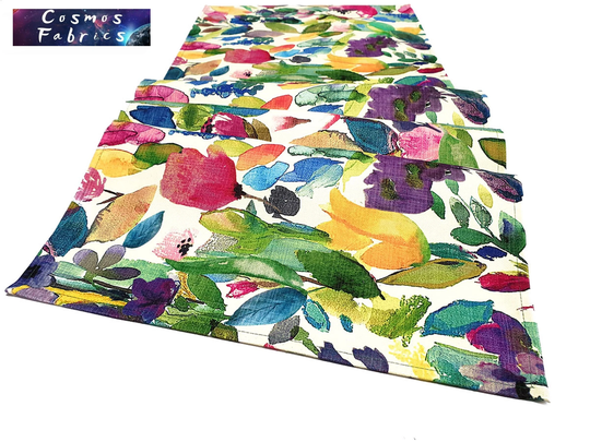 Wattercolor Pattern Table Runner, 16''x 55'' | 40x140cm Floral Home Decor Digital Printed Polyester Fabrics Runner