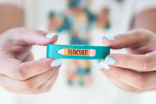 Teacher Pencil Stretchy Bracelet