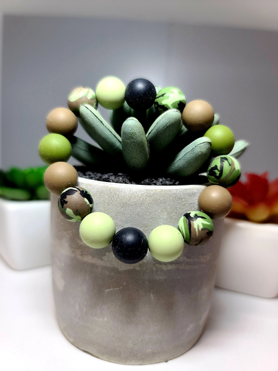 Camouflage Army Green Bracelet