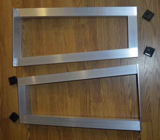 Diy Angled Metal Table Legs 2" Aluminum, Set Of Two | 2 Legs