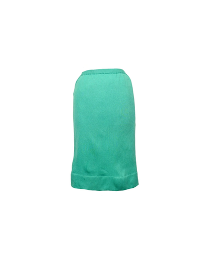 Vintage 60S Fiametta High Waisted Bright Green Midi Pencil Skirt With Lining | Women's Size Small S