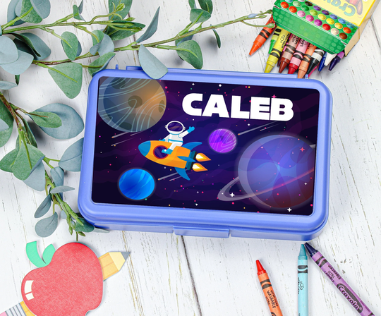Space Personalized Pencil Box | School Supplies Back To Kids
