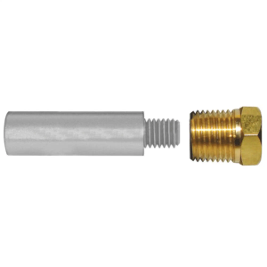 2" Gold and Silver Contemporary Tecnoseal E0 Pencil Accessory with Cap