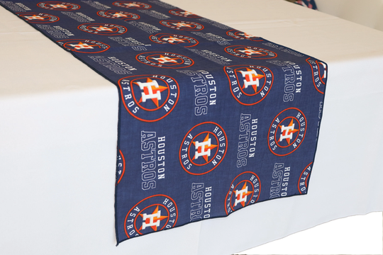 100% Cotton Table Runner Houston Astros Baseball/Sports Fans Bbq Tailgate Home Décor Parties Events