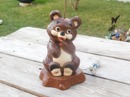 Vintage Byron Mold Bear Table Lamp, 1972, Babies Nursery, Childs Room, Home Decor, Memories, Daysgonebytreasures