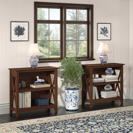Key West Small 2 Shelf Bookcase - Set of 2 by Bush Furniture