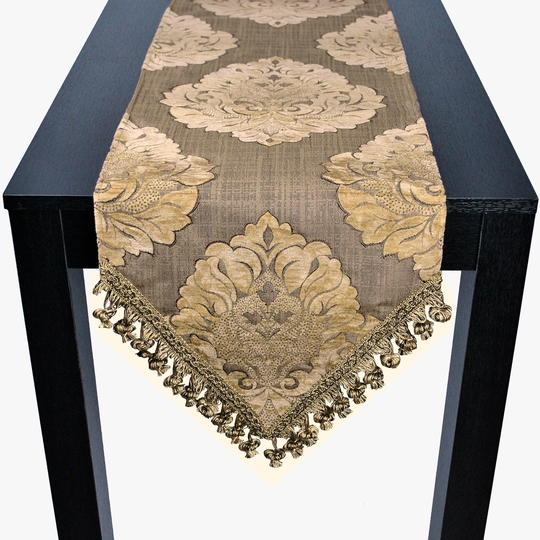 Sherry Kline Auburn Bronze 72-inch Luxury Table Runner - 12 x 72