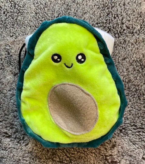 Kawaii Avocado Chalk Bag, Rock Climbing Drawstring Trinket Stroller Bag
