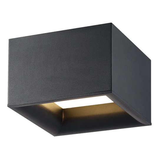 Bloc 1-light Black LED Flush Mount
