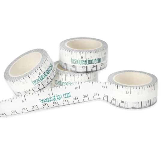Ruler Washi Tape, Inches & Centimeters - Beaducation Jewelry Making Tools & Supplies For Metal Stamping Diy Projects | Mea016