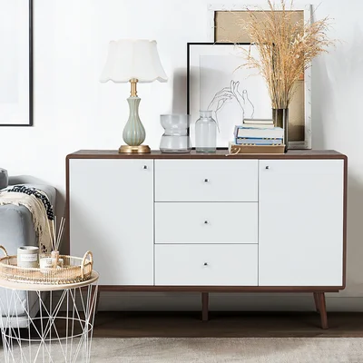 Chanie 51'' Wide 3 Drawer Walnut Solid Wood Sideboard