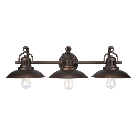 Urban Retro 3-light Burnished Bronze Bath/Vanity Fixture