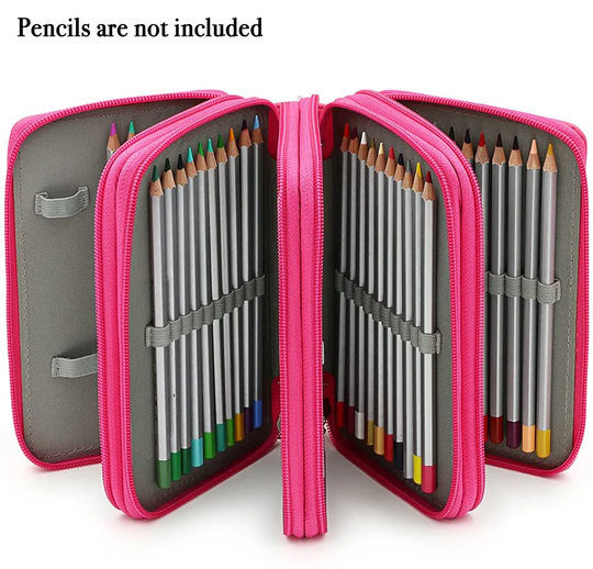 Custom Pencil Case With Compartments Large Capacity Holder Personalized Gift For Art School Teacher Kids