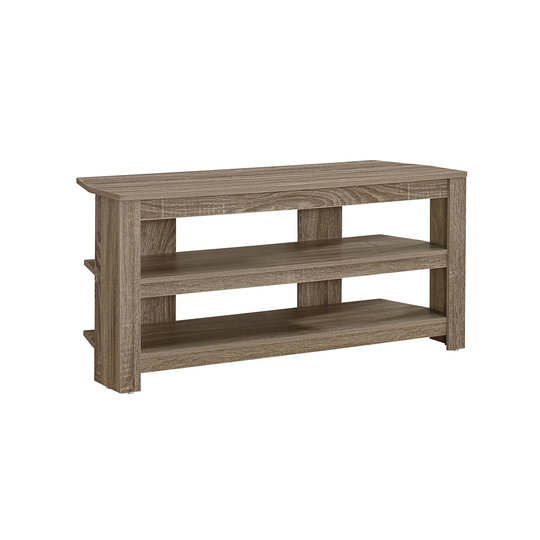 42" Taupe Brown Contemporary Rectangular TV Stand