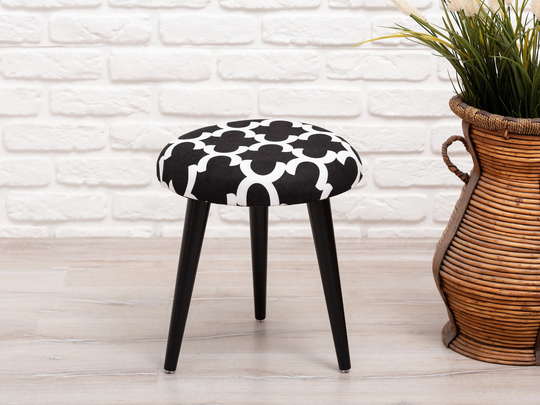Small Round Stool, Footstool, Sitting Bench, Ottoman, Entry Seat, Kitchen Chair, Footrest, Decorative Wooden Furniture