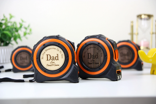 26Ft Personalized Measuring Tapes - No One Measures Up To You | Gifts For Dad, Grandpa Woodworker Gift Metric & Inches