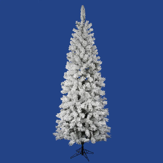 7.5' x 36" Flocked Pacific Tree with 438 PVC Tips