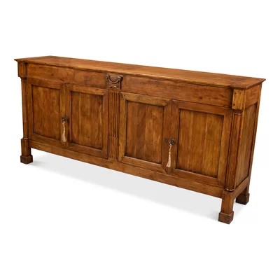 Carreiro 79" Wide Walnut Wood Sideboard