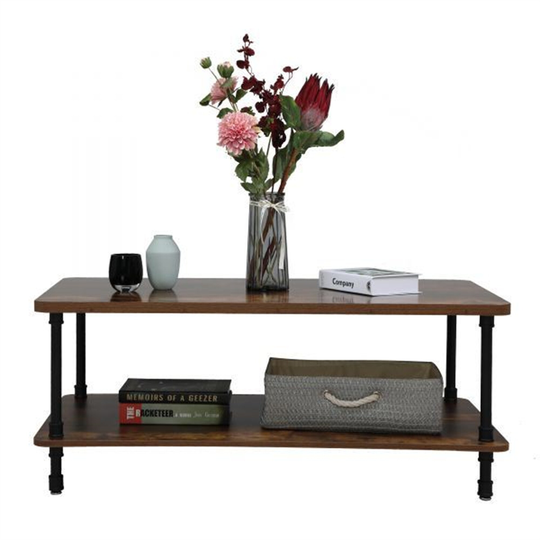 2-Tier Coffee Table, Living Room End Table Side Table