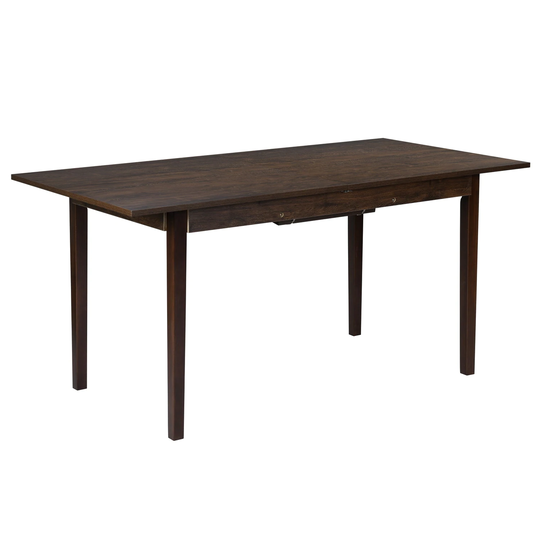 Farmhouse Dining Table Extendable for Dining Room,Rectangular Tabletop, Seat 4-6 (Chairs Excluded)