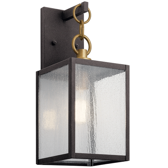 Kichler Lighting Lahden 1-Light Outdoor Wall Light 12in Weathered Zinc