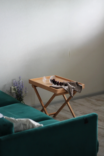 Outdoor Side Table, Wooden Patio Table
