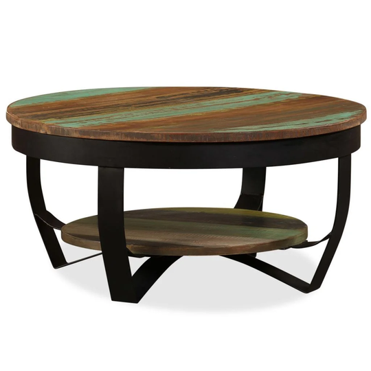 Global Pronex Coffee Table Solid Reclaimed Wood 25.6"x12.6"