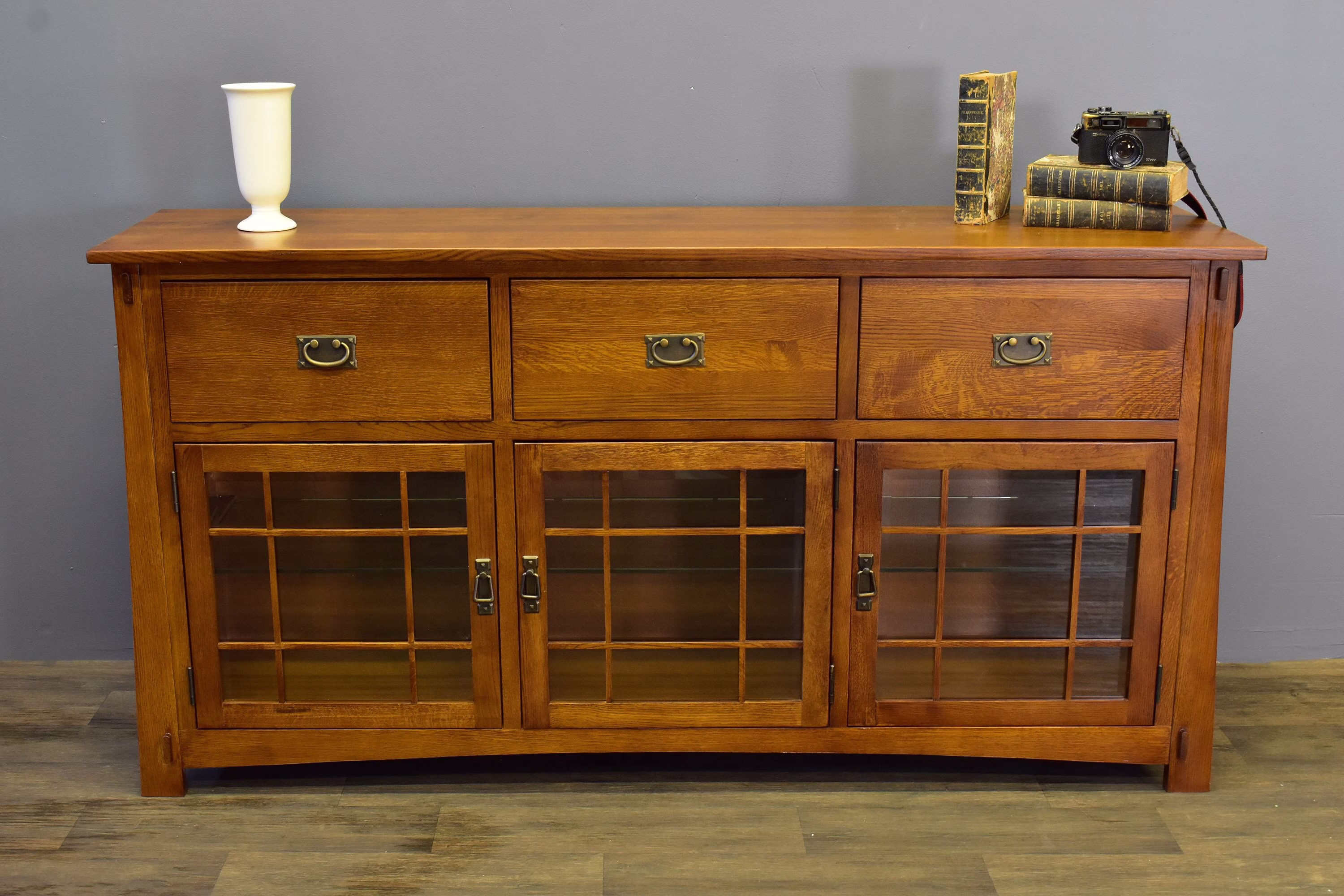 Craftsman Style Quarter Sawn Oak Sideboard - 72"W