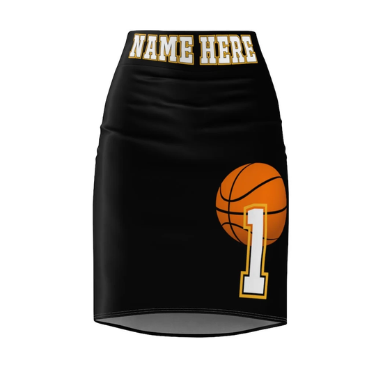 Thatxpression Fashion Home Team Diy Custom Personalized Women's Pencil Skirt