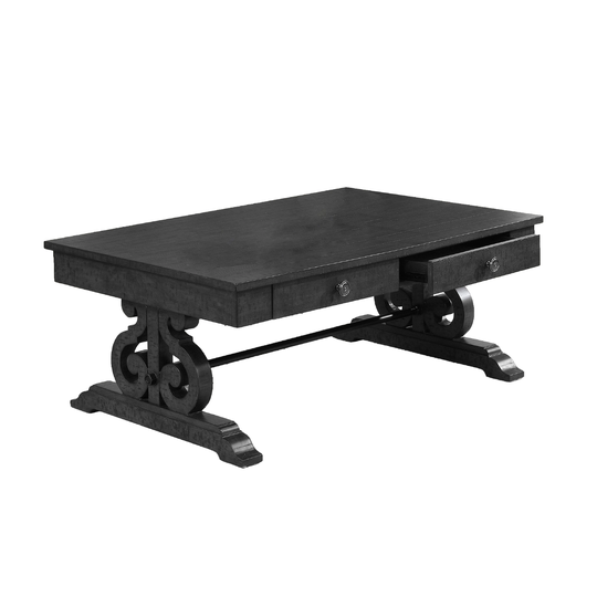 Best Quality Furniture Dark Grey Coffee Table, End Table, and Console Table (Single)
