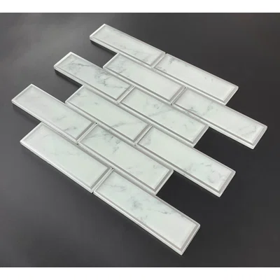 2 X 6 Brick Glass Wall Mosaic Tile