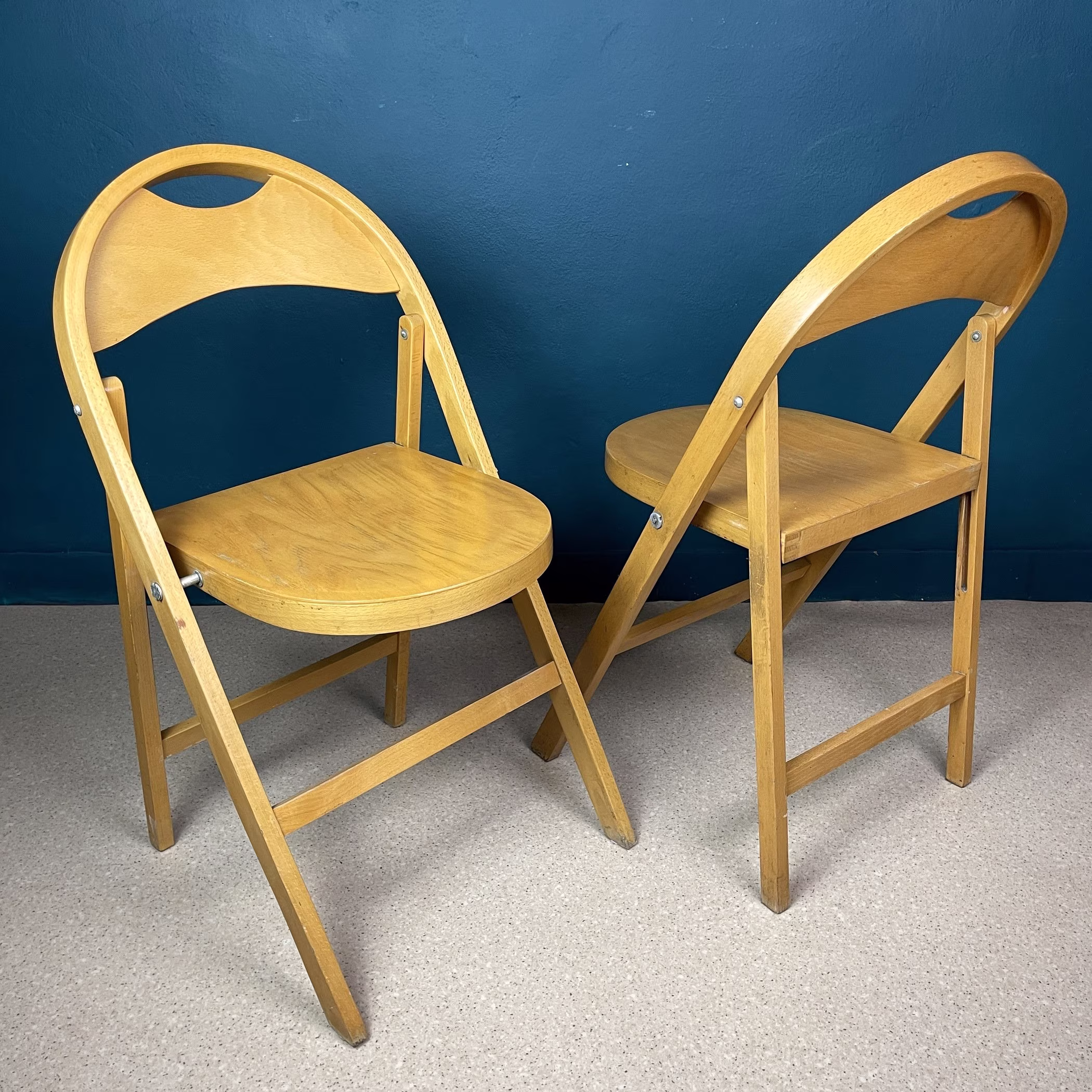 1 Of 6 Mid-Century Folding Chairs Tric By Achille & Pier Giacomo Castiglioni For Bbb Emmebonacina Italy 1970S