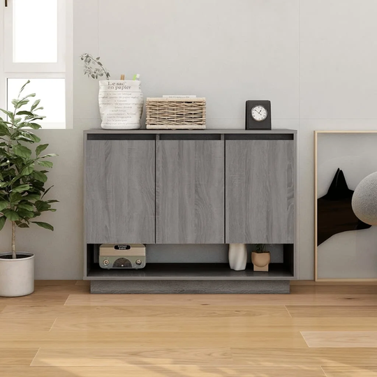 Sideboard Gray Sonoma 38.2"x12.2"x29.5" Engineered Wood
