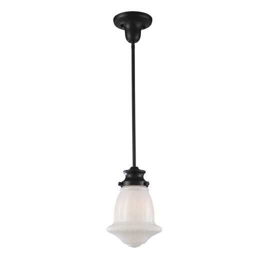 Elk Lighting Schoolhouse Oiled Bronze 1-light Pendant