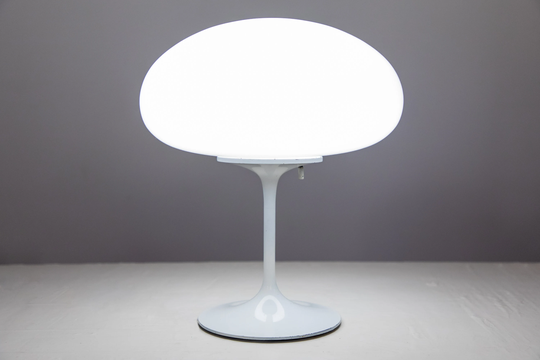 Vintage B-3 Stemlite By Designline Table Lamp Designed Bill Curry White