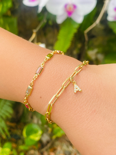Baby Initial Bracelet, Baby Id Bracelet,, Toddler Girl Bracelet, Mommy Me Matching Bracelets, Boho Gift, Letter Bracelet