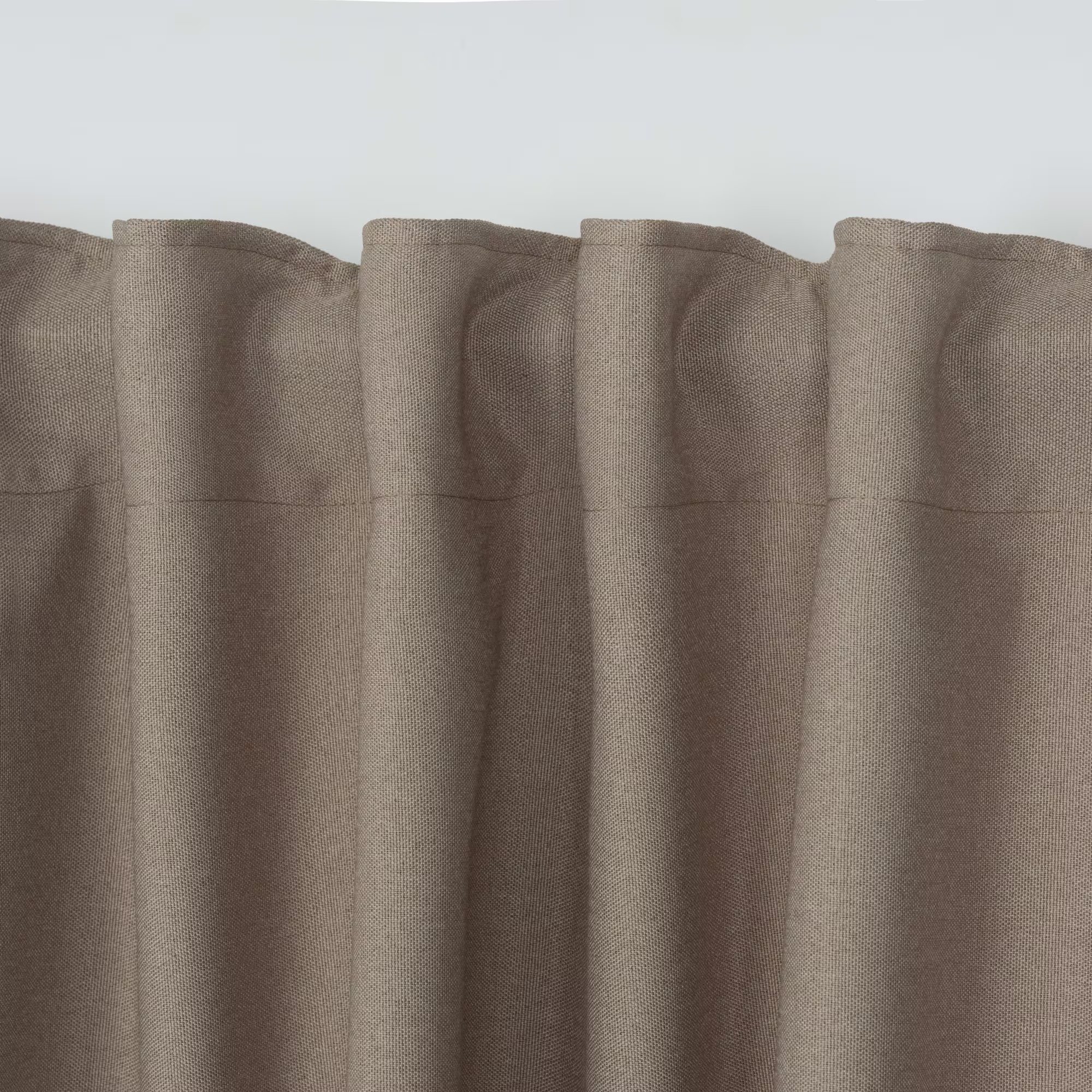 Beige Blackout Curtains, Linen Look Side Panels, Custom Size Modern Style Luxury Stationary Drapes