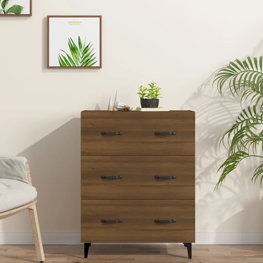 Sideboard Brown Oak 27.4"x13.4"x35.4" Engineered Wood