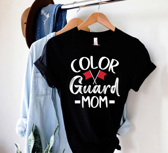 Color Guard Mom/Shirt Hoodie Sweatshirt /Color High School Funny Tee Cute Gift