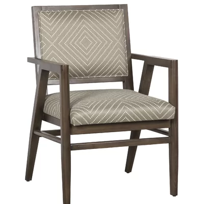 Gates Upholstered Arm Chair in Hazelnut