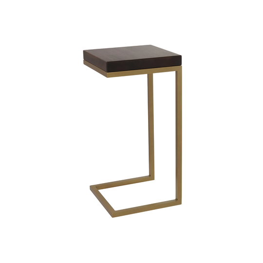 Brass C Table, Table Leg, Modern Coffee Side Minimalist End Accent Sofa Pedestal