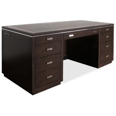 House Blend, Work Your Way Solid Wood Executive Desk